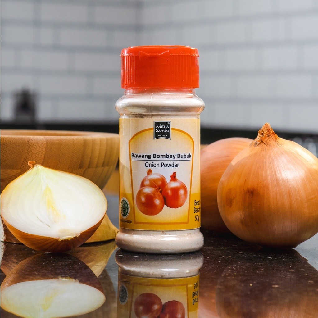 

MITRA SAMBA BAWANG BOMBAY BUBUK 50 GR100% ASLI & FRESH