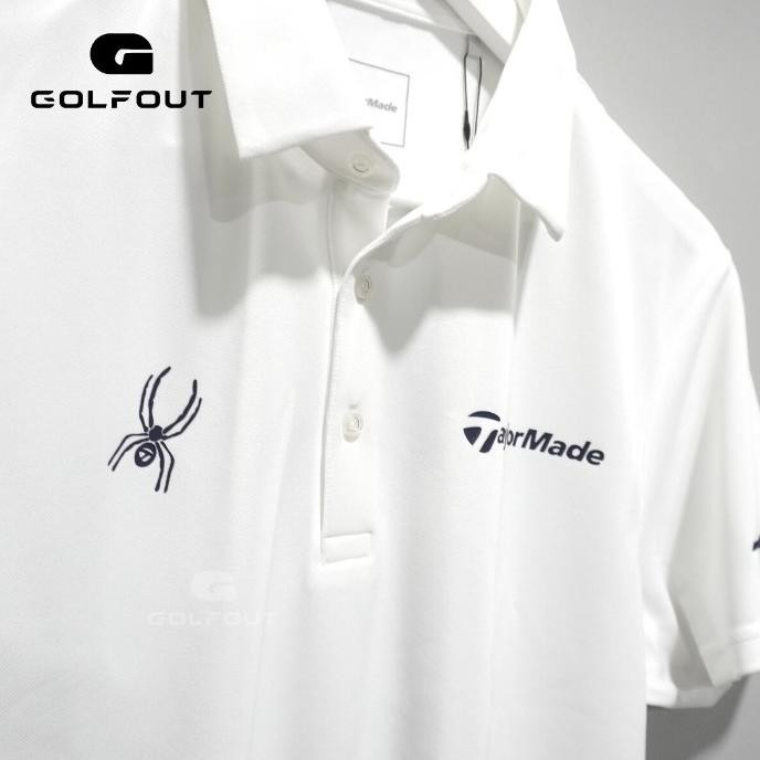 TaylorMade Golf TP5 Spider Polo Shirt White