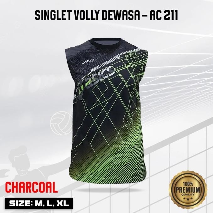 SINGLET VOLLY BAJU KAOS VOLI PRINTING AC 211