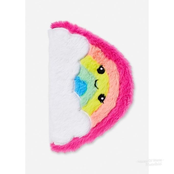 

TERMURAH - JUSTICE RAINBOW FAUX FUR NOTEBOOK - BUKU CATATAN JUSTICE