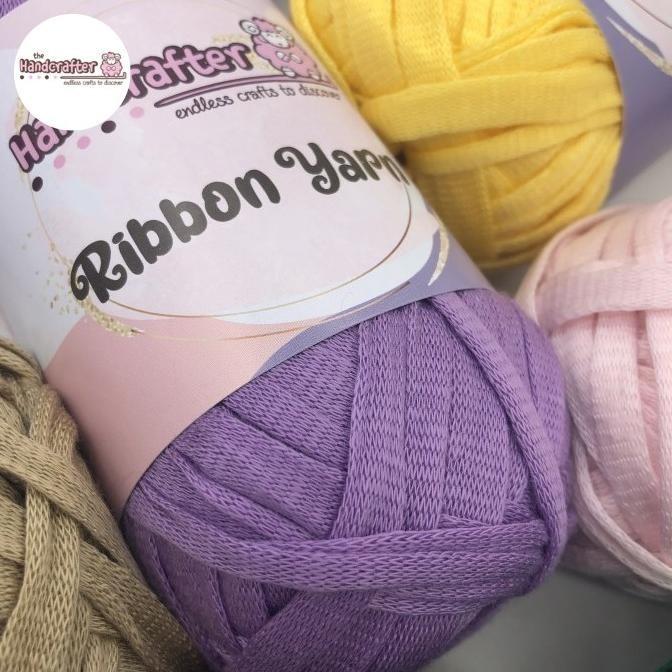 Benang rajut handcrafter ribbon yarn benang kaos 1