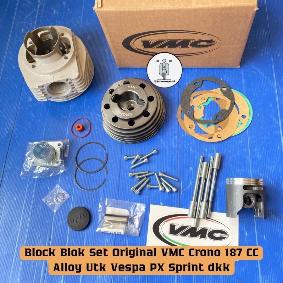 Blok Set VMC Crono 187 CC Alloy Utk Vespa PX Sprint dkk