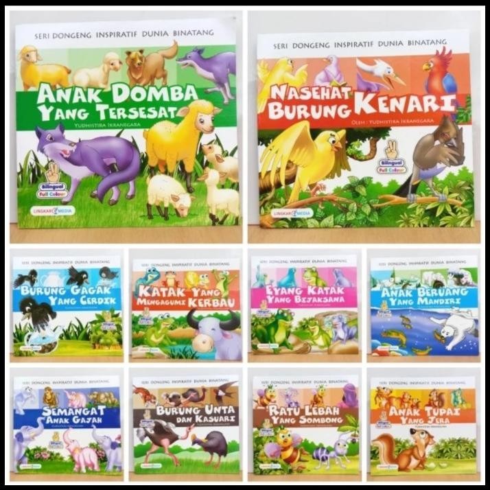 

Buku Cerita Anak Dongeng Inspiratif Dunia Binatang Dua Bahasa