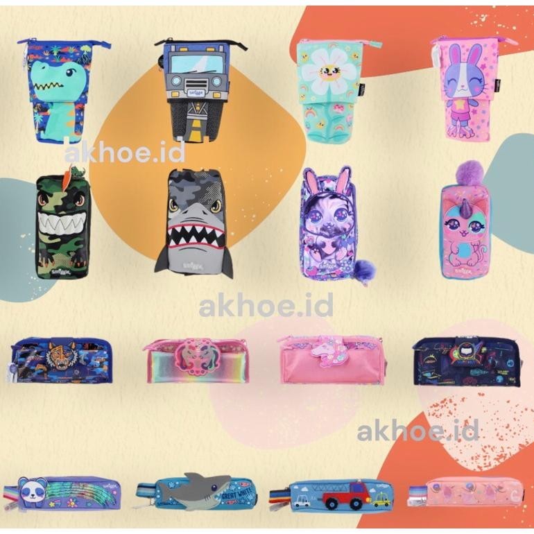 

Ok75 Smiggle Tempat Pencil Hard Case 3D Timbul Threefold Lipat Pouch Tarik Dompet Anak Sekolah Stationary Alat Tulis Termurah