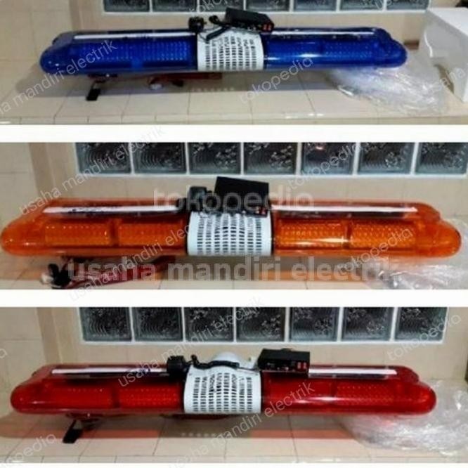 Lampu Polisi Rotator Sirine Patwal Patroli Ambulance Strobo Led Merah