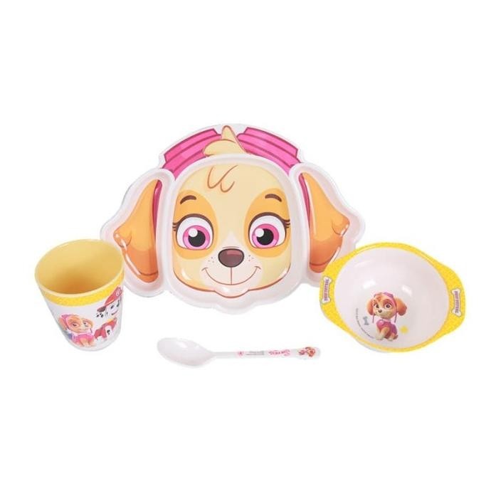 PROMO paw patrol plate set set makan anak piring makan anak paw patrol TERLARIS