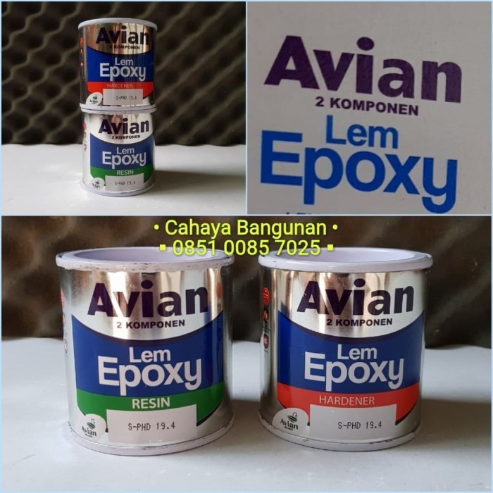 

Lem Epoxy Resin AVIAN 2 Komponen 2Komponen Kapal Kayu Besi Kaca 340 Gr