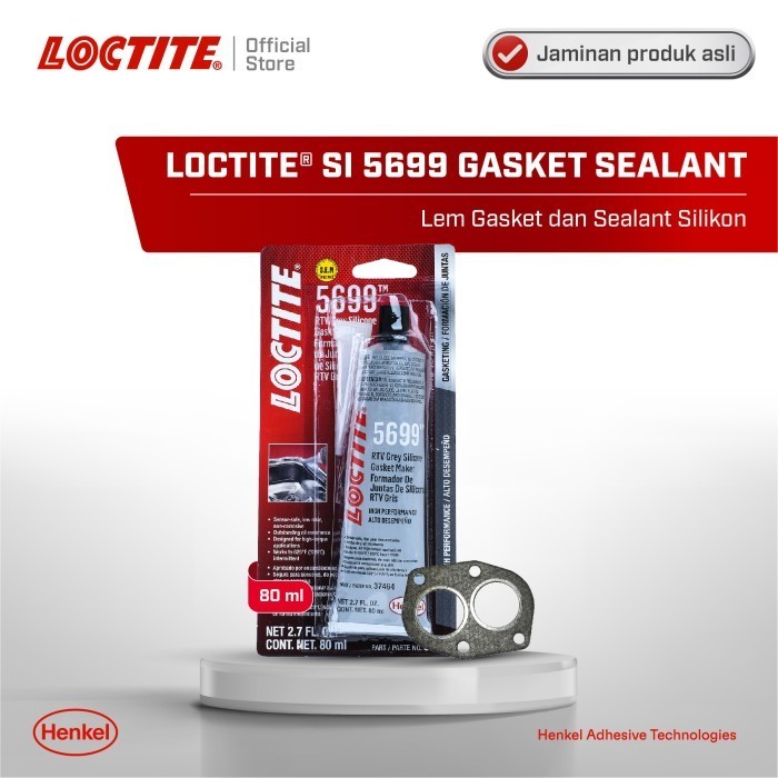 

Henkel LOCTITE SI 5699 Gasket Sealant Lem Paking/Gasket 80 ml