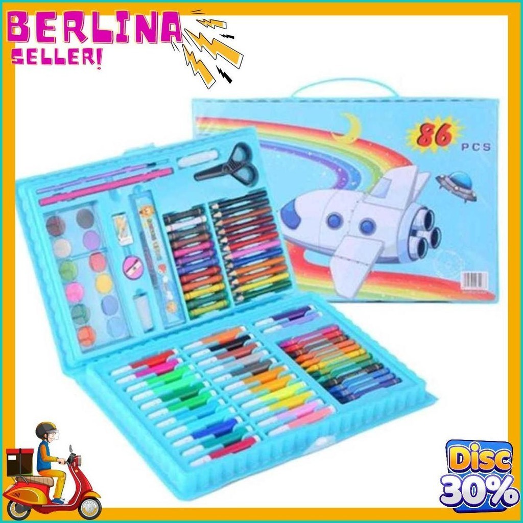 

[Ags] Crayon Set 208Pcs /Krayon Mewarnai Anak 150Pcs (Lagi Diskon)