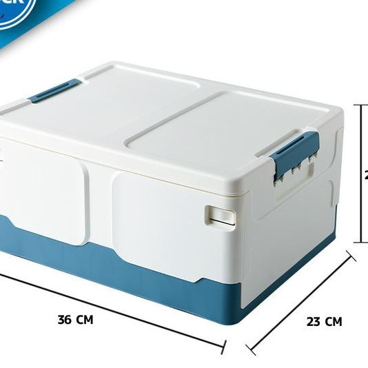 Folding Storage Box Lipat Container Kotak Tempat Baju Transparan