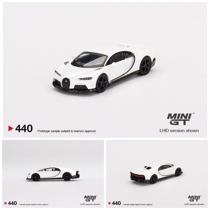 Ane Minigt 440 Bugatti Chiron Super Sport White Diecast Mobil Mini Gt Mgt