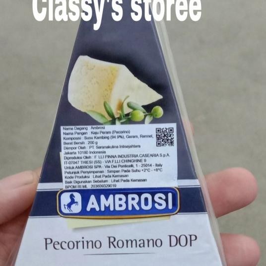 

Cheese Pecno Romano/Amborsi Keju Peram 200 Gr/Sheep'S Lk