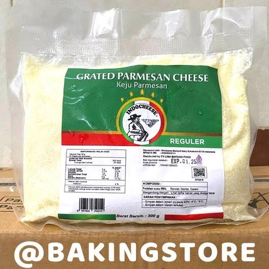 

Keju Parmesan Parut Indocheese 300Gr | Grated Cheese