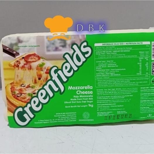 

Greenfield Mozarella Cheese 1Kg Keju Moza