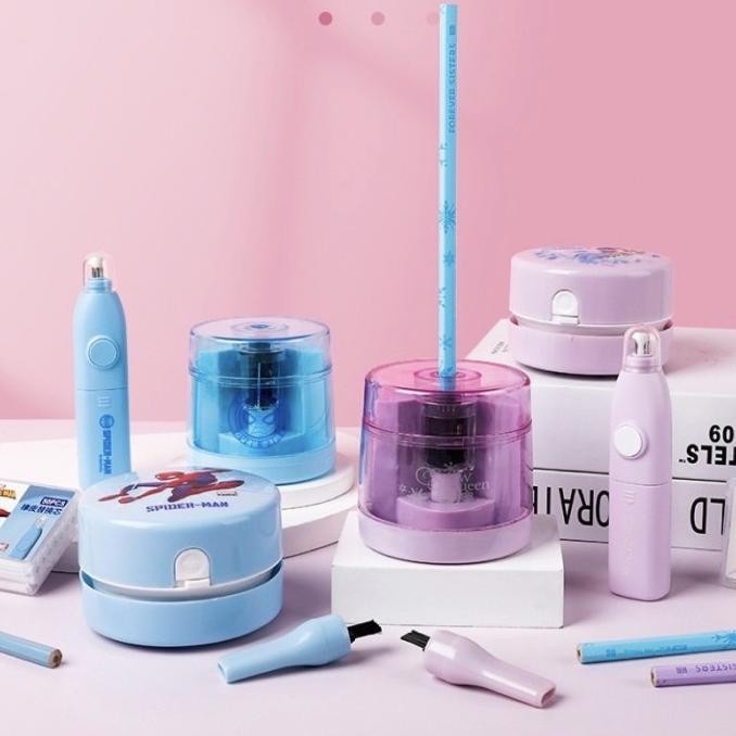 

Disney Electric Stationery Set Serutan Elektrik Alat Tulis Elektrik H32S