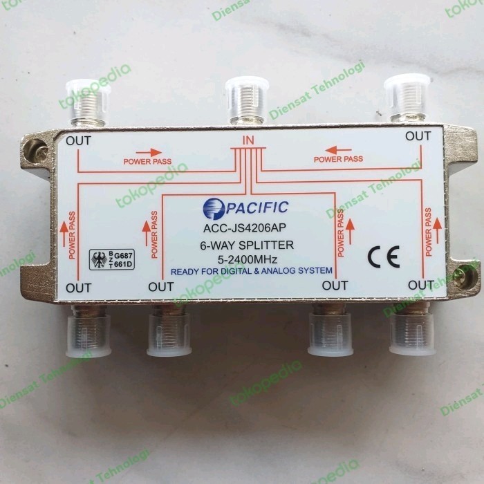 SPLITTER SPLITER PACIFIC 6 WAY