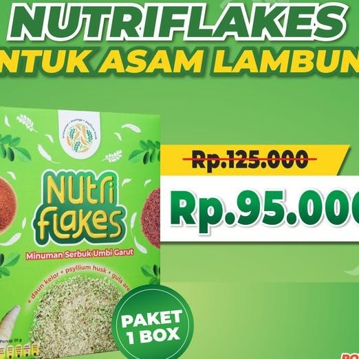 

- Nutriflakes Sereal Ampuh Untuk Asam Lambung 1 Box