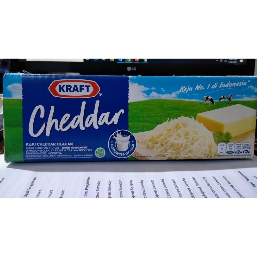 

(DISKON) Keju Kraft Cheddar 2kg