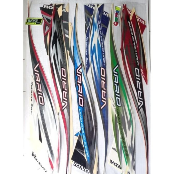 (ORI) striping sticker Lis body motor Honda Vario 110 karbu 2012 2013 HM