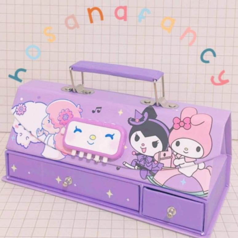 

gd-90 Sanrio Kotak Pensil Anti Maling / Tempat Kotak Pensil Pakai Kode Laci--AY128 Original