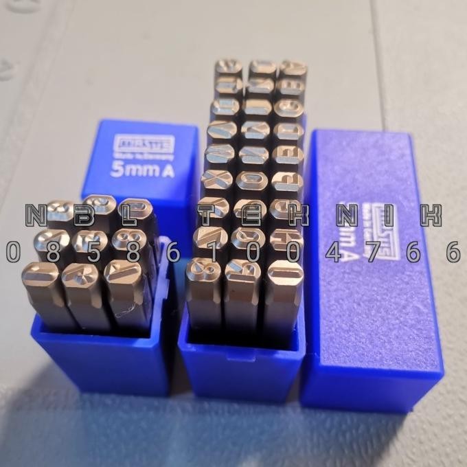 

Bombastic!! Promo Masus Stamp Punch Set 5 Mm Huruf Dan Angka Ketok