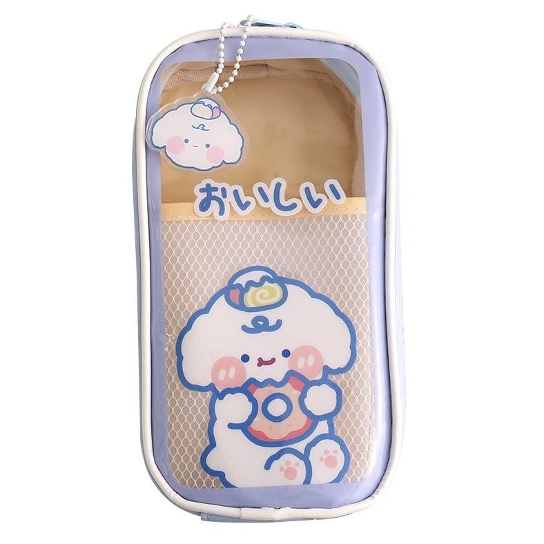 

Terlaris! **Ready**Tempat Pensil Anak Transparan Motif Kartun Pencil Case Multifungsi Ala Korea Pouch Serbaguna/Tempat Pensil Transparan Anti Air Motif Kartun Kawaii Dengan Resleting Terlaris