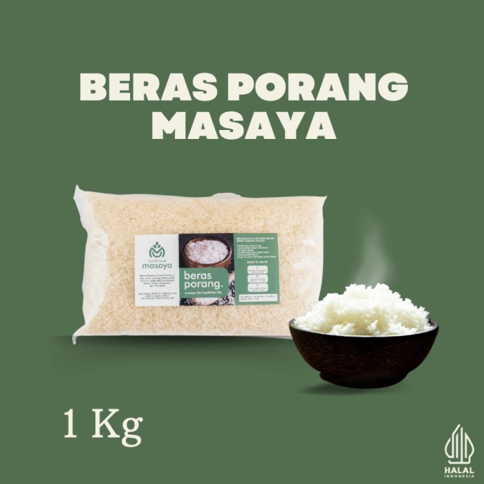 

Masaya Beras Porang 1Kg Shirataki Konjac Rice Healty Food Rendah Kal Rendah Lemak Rendah Karbohidrat