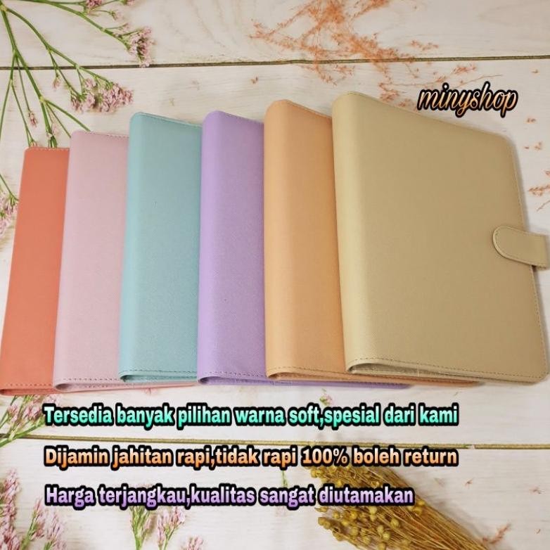 

ter-46 Binder Polos Exclusive A5 20 Ring Ada 12 Warna Pilihan Agenda Kuliah Kulit Terlaris