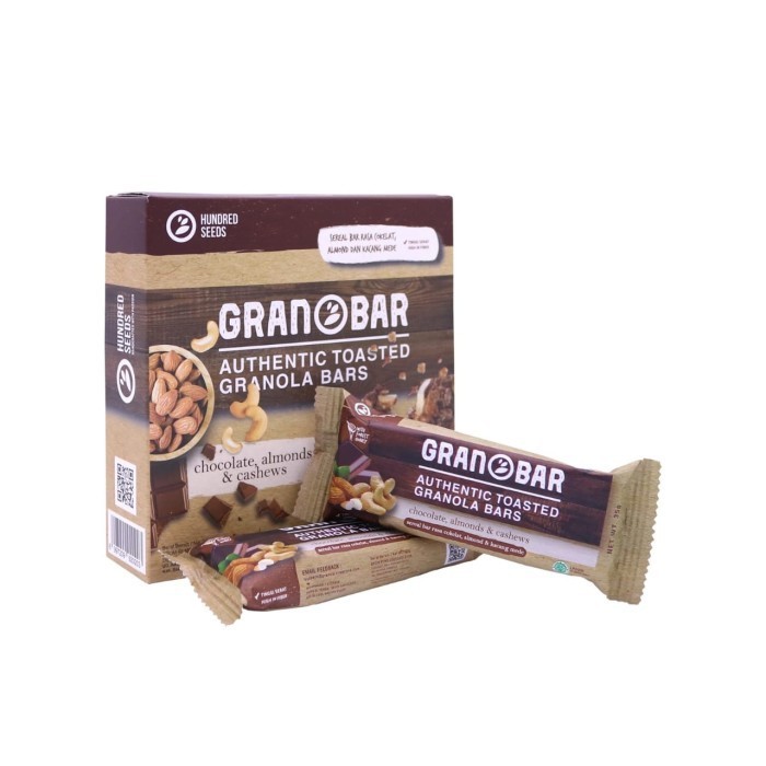 

Granobar Hundred Seeds Granola Bar Chocolate, Almonds & Cashews Box K02