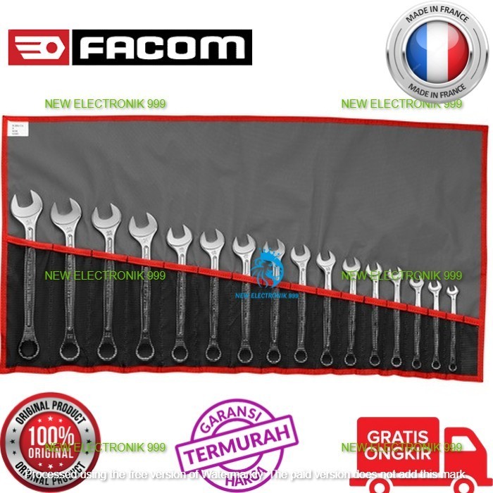 FACOM COMBINATION WRENCH INCH SET 440.JU17T FM0000649