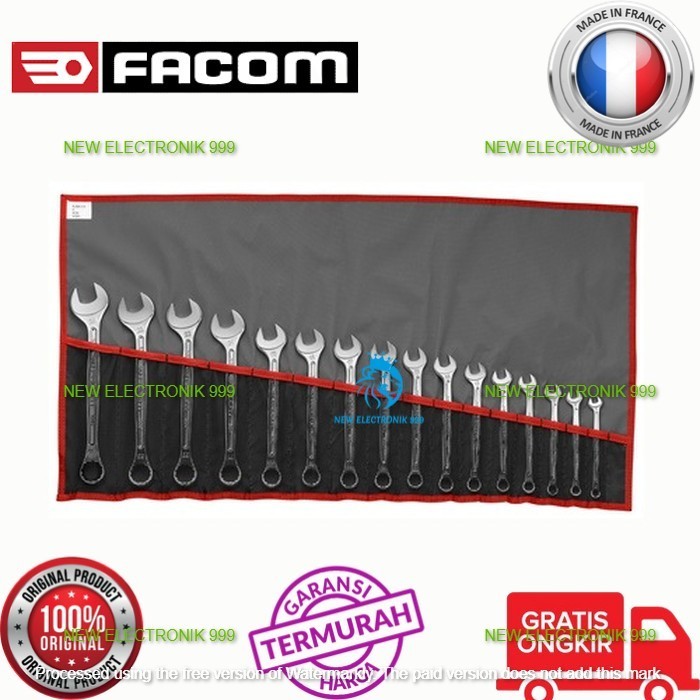 FACOM COMBINATION WRENCH METRIC SET 440.JE16T FM0000639
