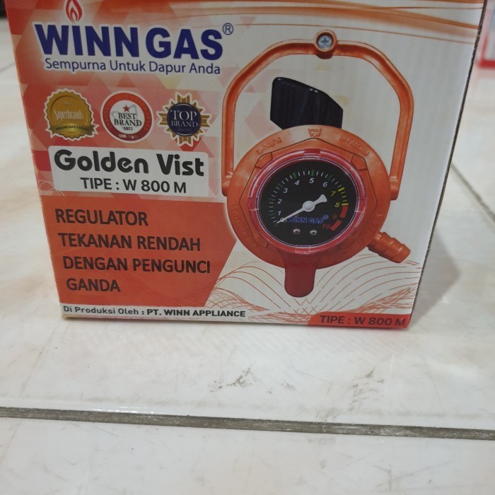 Regulator Gas Lpg Winn Gas Tipe W 800 Meter Golden Vist