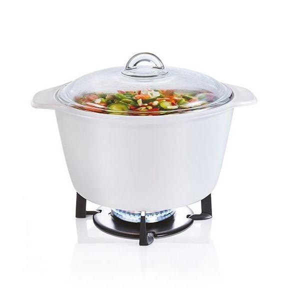 Panci Kaca Luminarc Vitro Blooming Amber 5 Liter Casserole Premium