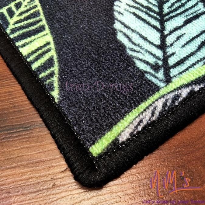 Karpet keset kaki bunga lantai dapur set panjang kitchen mat anti slip