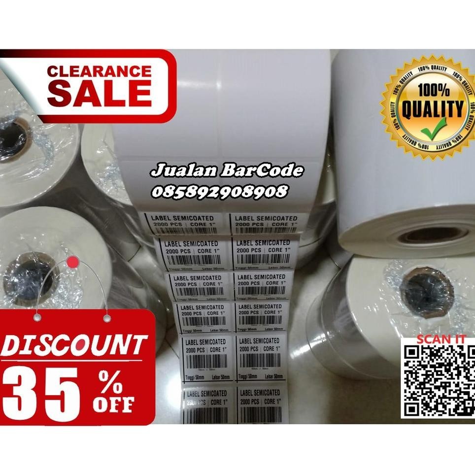 

Stiker Label Secoated 50 X 50 | 50X50 | 5Cm X 5Cm Isi 2000 Core 1