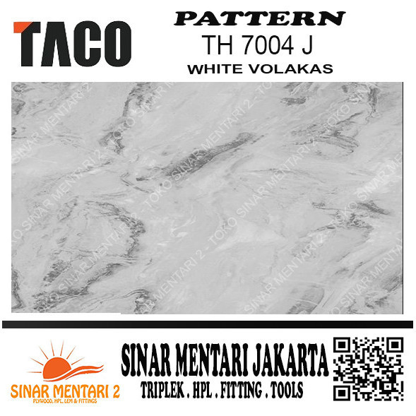 Taco Hpl Pattern Th 7004 J White Volakas #10b