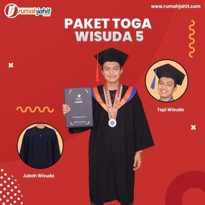 Paket Toga Wisuda/Toga Wisuda/Perlengkapan Wisuda/Paket Hemat Toga