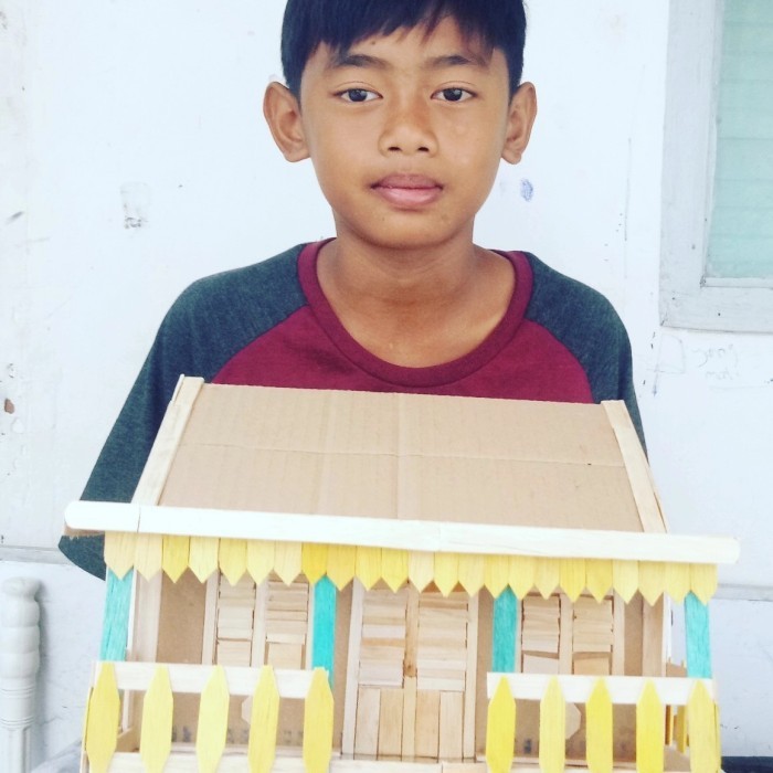 Rumah Miniatur Kardus