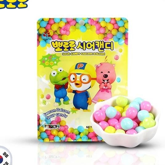 

Pororo Sour Candy - Permen Asam Rasa Buah 45G