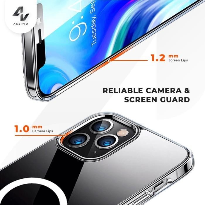 Clear iPhone Case with MagSafe Pop-up Animation Hard Case 12-15 Series Import Premium