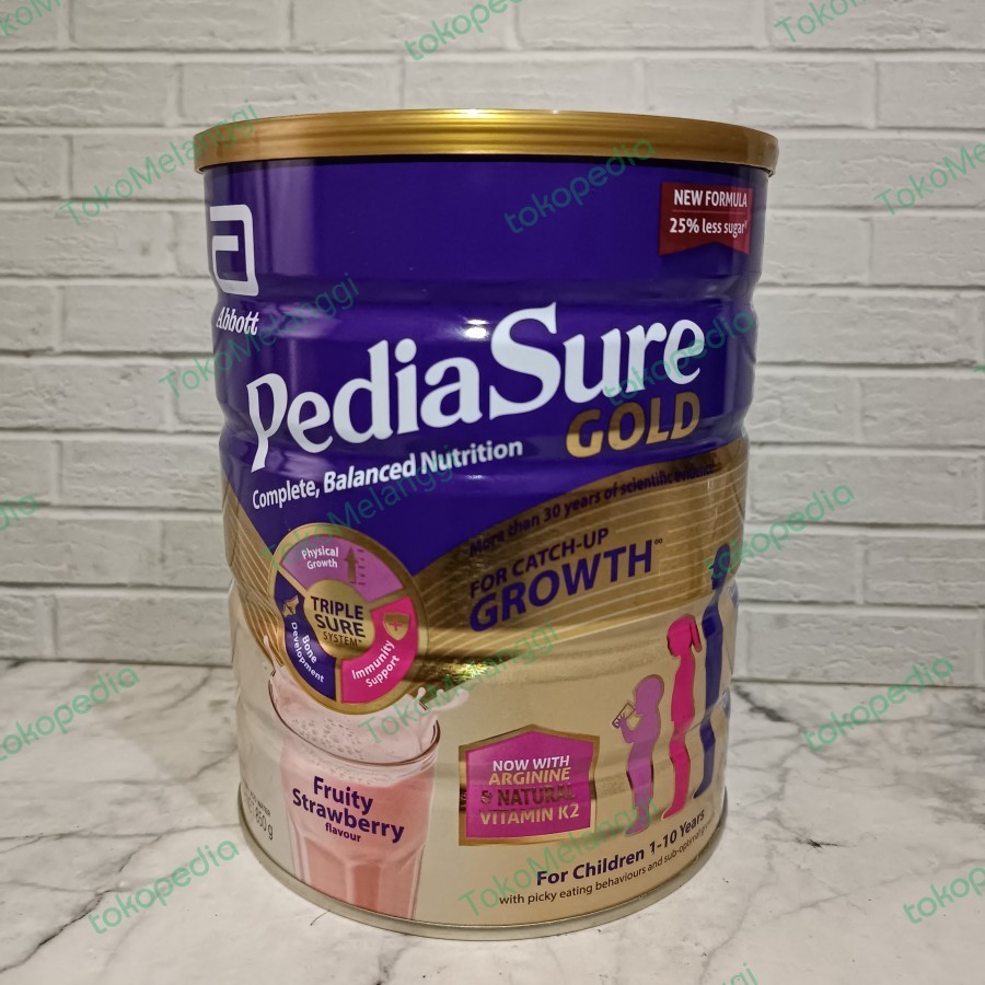 Pediasure Gold Triplesure Fruity Strawberry Milk 850 gr Singapore