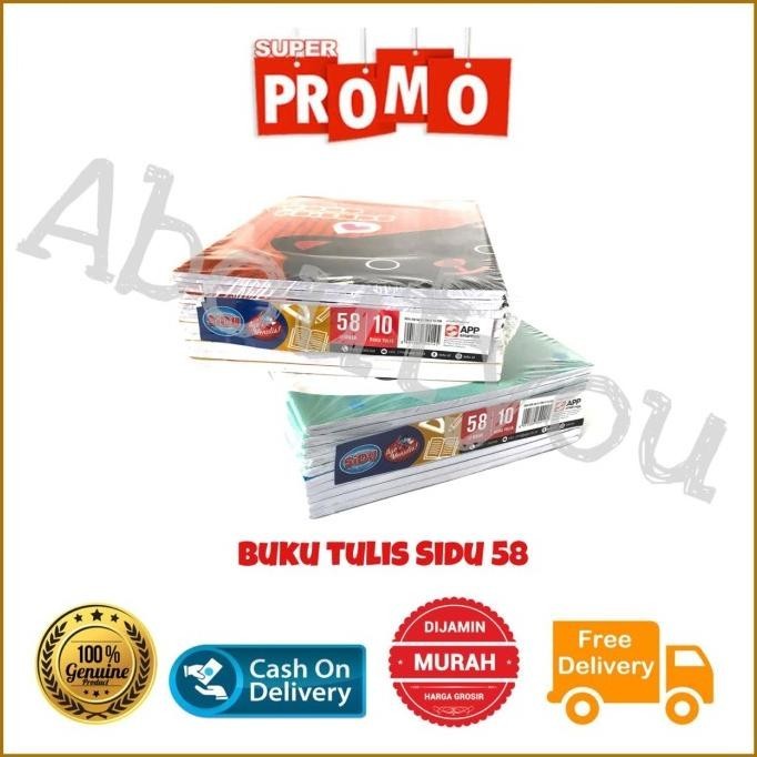 

Promo 10 pcs BUKU TULIS Sekolah SIDU 58 Kuarto Buku MURAH Original