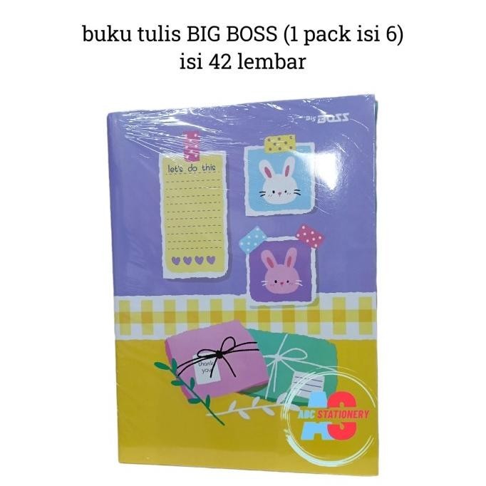 

Buku tulis Big Boss isi 42 lembar 6 buku