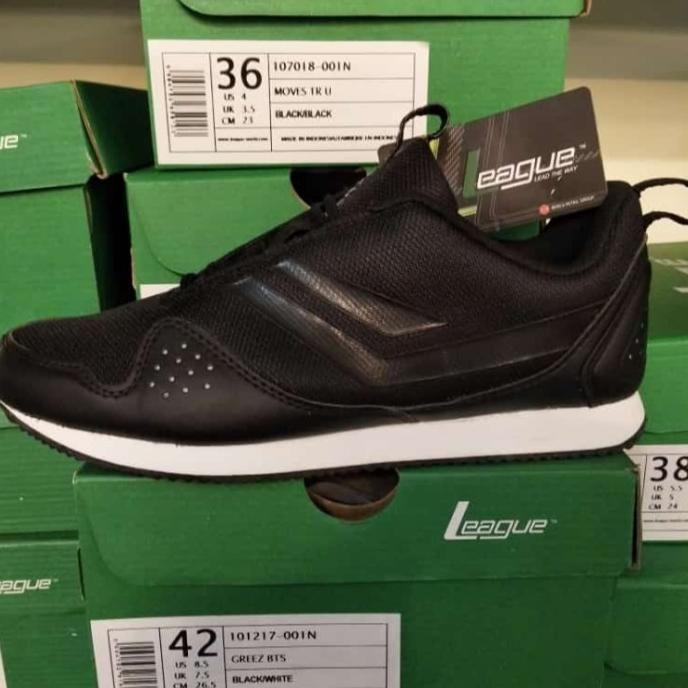 sepatu league pervo bts hitam sekolah ori asli promo murah diskon