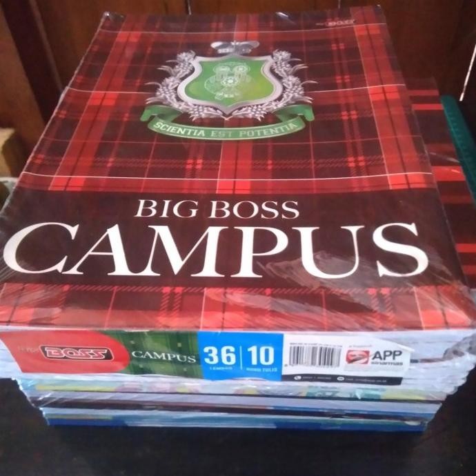

buku tulis sidu 36 lembar big boss campus per pak isi 10 buku