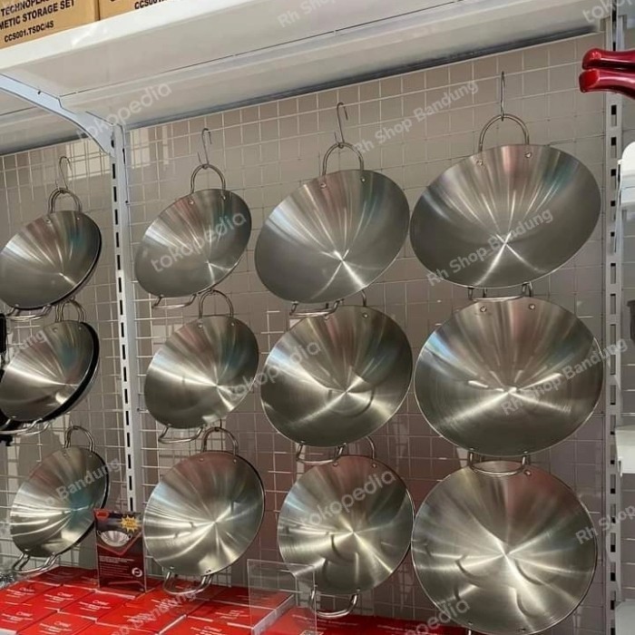 Wajan Harden Stainless Steel Golden Fish #Wajan Anti Lengket