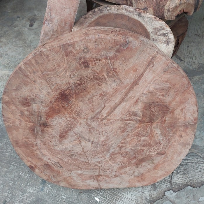 Talenan Telenan Kayu Besar Bulat 50Cm - Talenan Daging