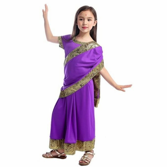Sari India Traditional Costume Baju tradisional anak Dress India Saree