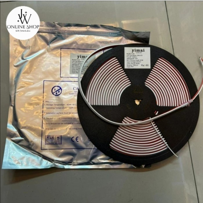 Yimai Lampu Led Strip Cob Silikon Panjang 10 MeterDc 24V Lampu