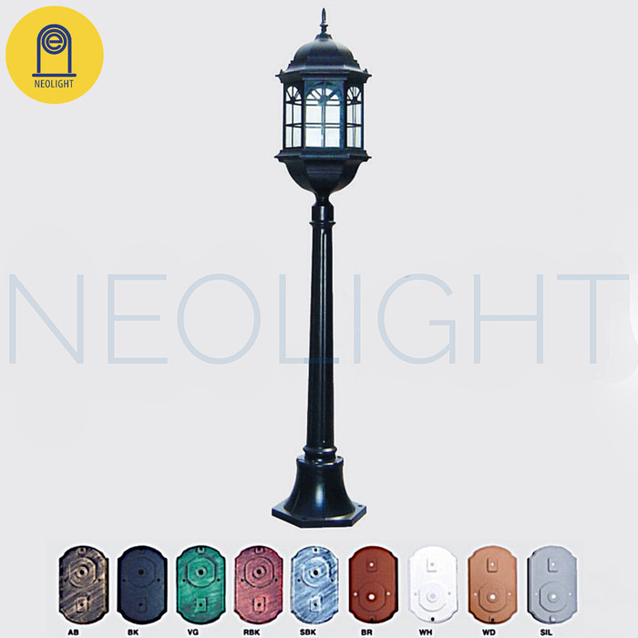 Lampu Taman Tiang Minimalis Vintage Outdoor Lt 1002 A/M Lampu
